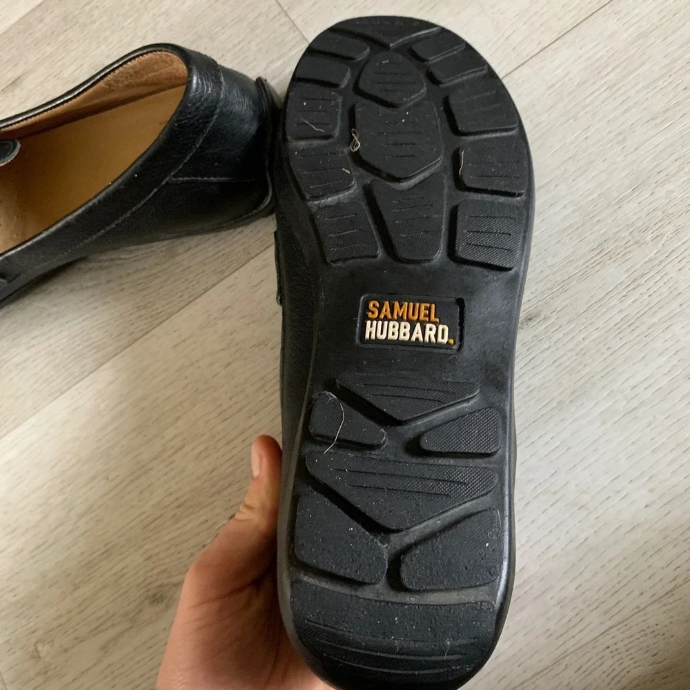 Samuel Hubbard Mens Black Free Spirit‎ Leather Loafers